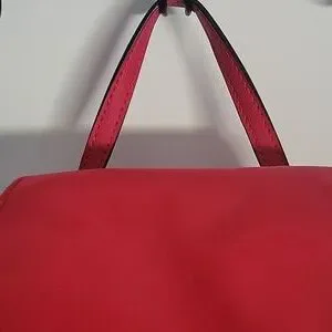 Guess Red Drawstring Backpack with Structured Design LIKE NEW NEVER USED Guess | Bags | Guess Red Drawstring Backpack With Structured  main image 4